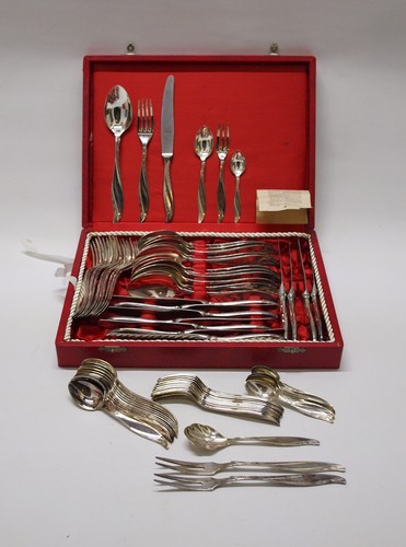 68tlg versilbertes besteck 12 - besteck,