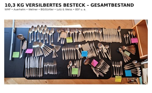 Kg silberbesteck - 10,05,