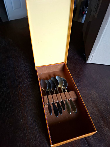 Versilberte kaffeelöffel - 6x,