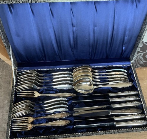 Vintage besteck set silber - vintage, besteck-set