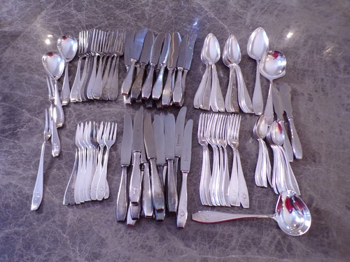 Art deko silberbesteck kmpl - silberbesteck,