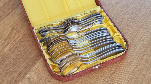 Versilbertes besteckset - versilbertes,