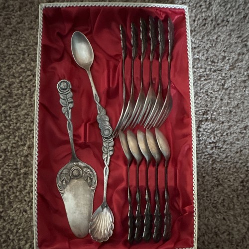 Versilbertes besteck set - versilbertes, besteck-set