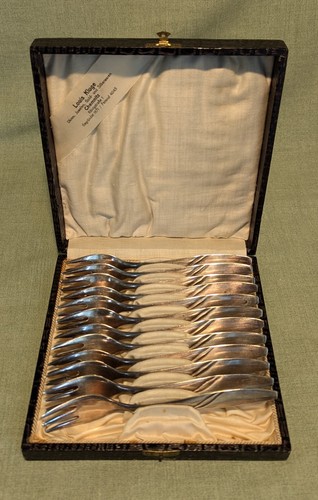 12x sam silbergabeln 60er - silbergabeln,,